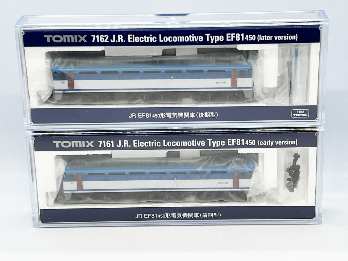 Nゲージ鉄道模型車両、品切れ中でした TOMIX『7162 EF81 450 後期型