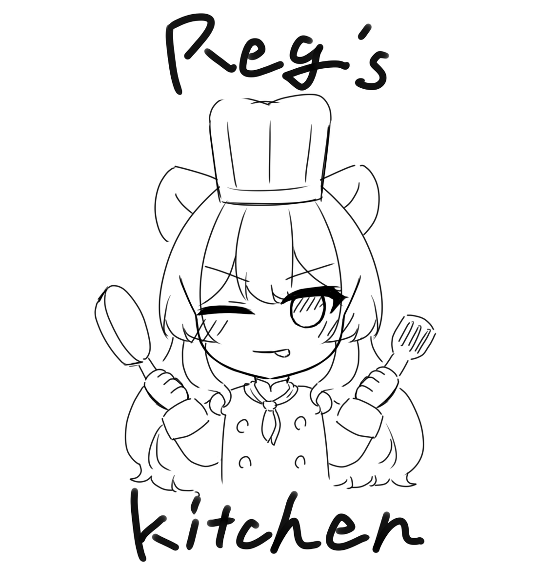 ノリと勢いでキッチンカーとかに使えそうなレグちゃんのステッカーの