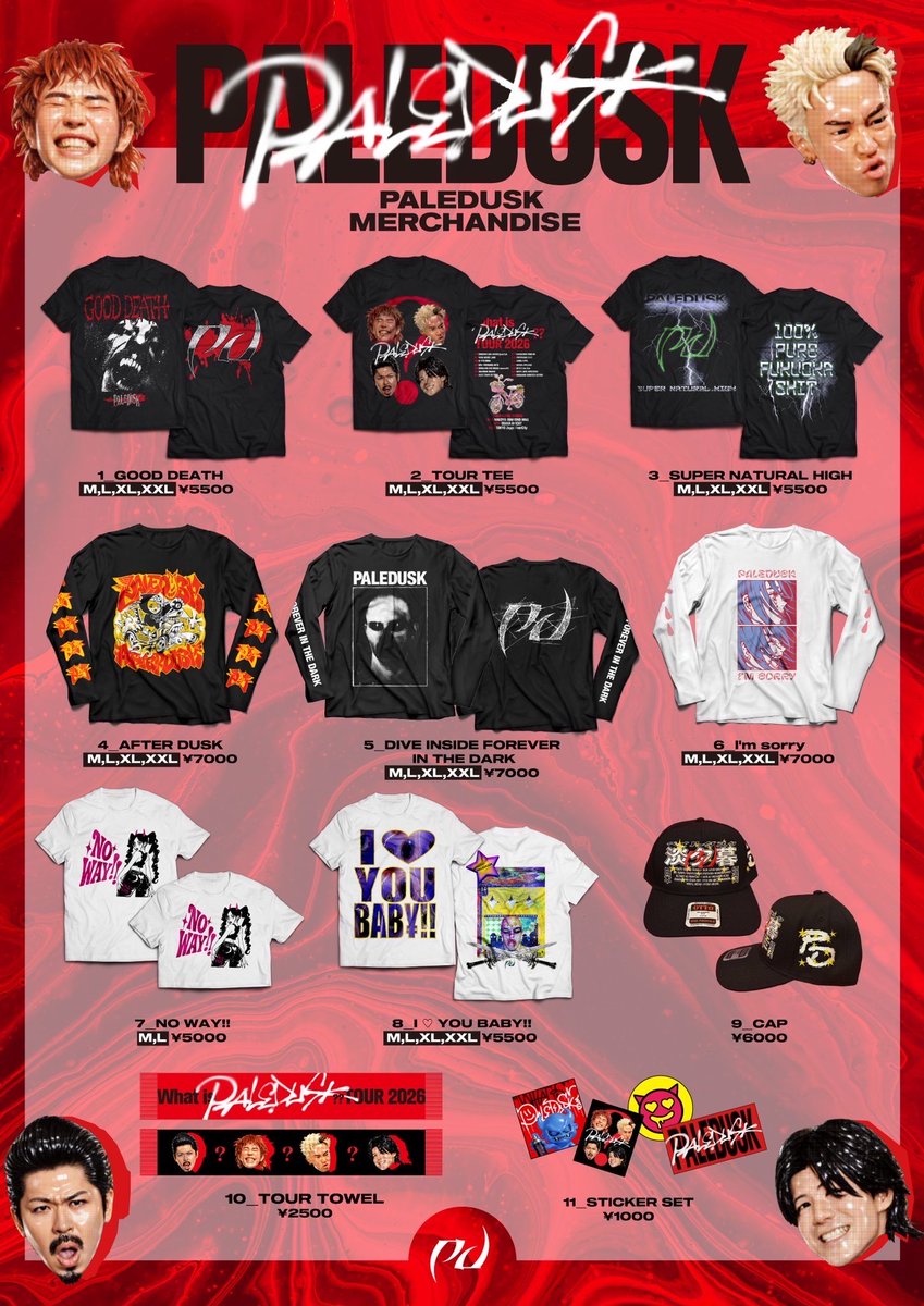 🇯🇵TOMORROW'S PD SHOW🇯🇵 What is Paledusk??TOUR 2026 @京都 ROKA