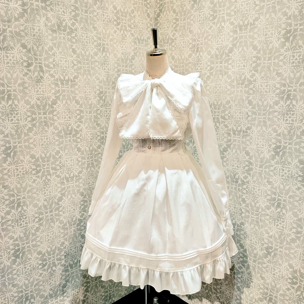 ♥Amavel♥ 人気アイテム再入荷！ ・Frill Lace ボウタイワンピース