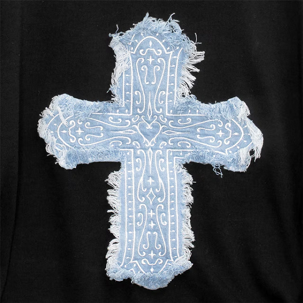 ◎おすすめ予約商品！！ 【LISTEN FLAVOR】 十字架y2kシャーリング