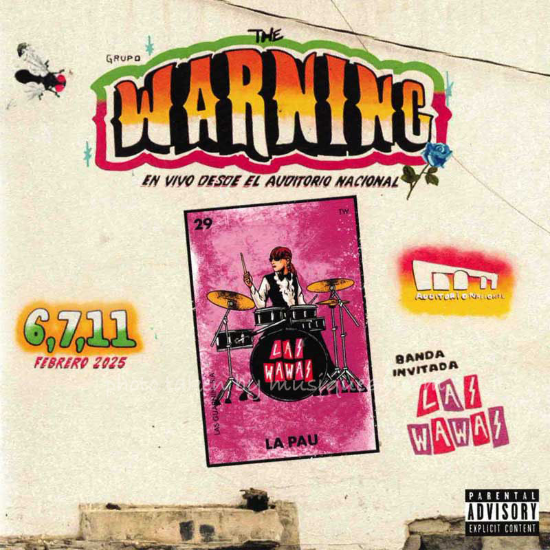 再入荷） ザ・ウォーニングによる直筆サイン入りインサート付きで