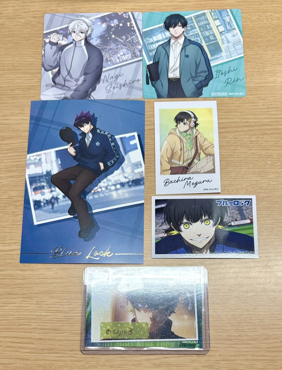 交換】 ブルーロック ブルロ まねきねこ フォトカード 特典 コースター