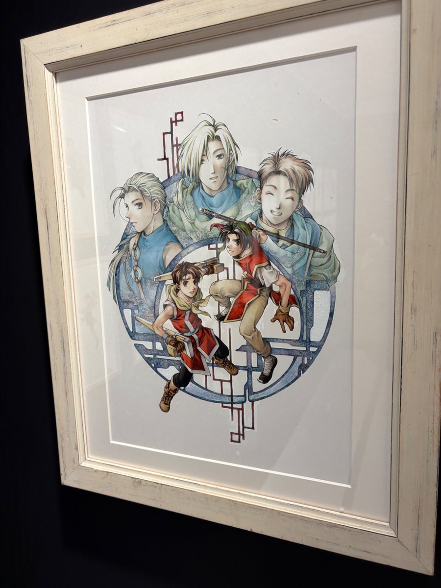 いやもう生原画は圧巻であった…色を試した絵の端の水彩絵の具まで