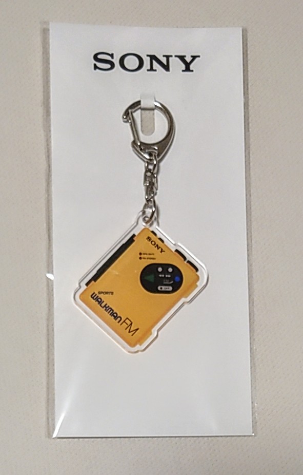 銀座のソニーで貰ったWALKMANのキーホルダー ありがとうございました👍️