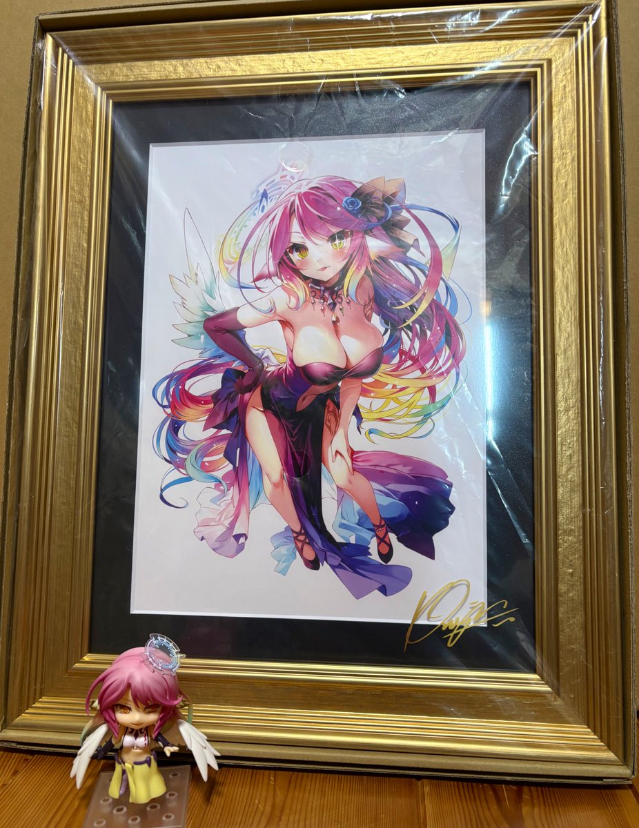 榎宮先生の複製サイン入り原画 届いた〜 でっけぇ笑 比較で