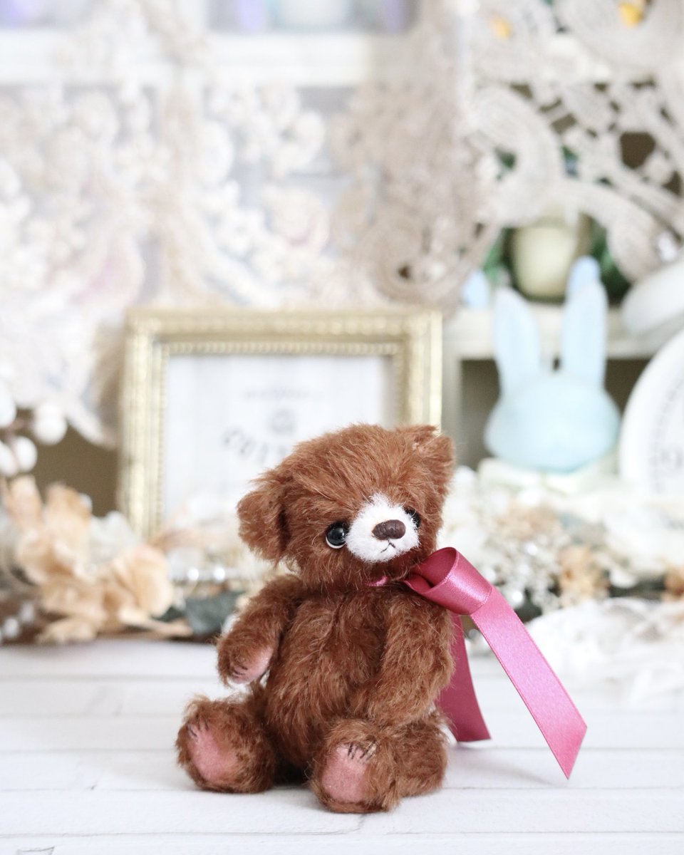 バレンタイン産まれのラズベリーチョコちびベアちゃん抽選販売しており