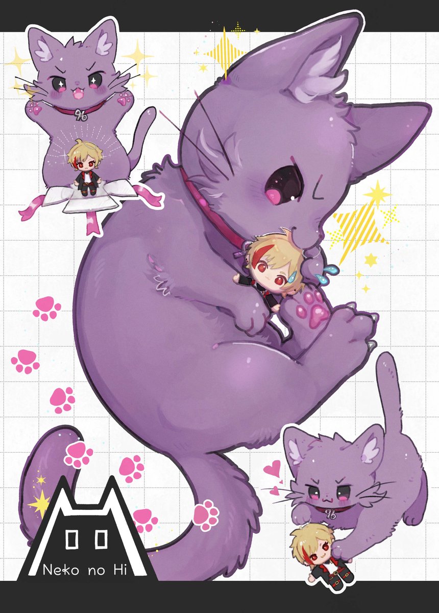 2.22 猫の日 🐈‍⬛ イラスト：猫実ちさ(@ne5_zzz )様