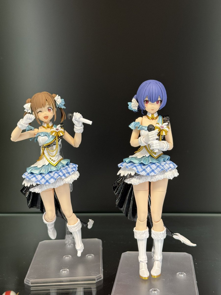 30MSの杜野凛世と園田智代子とりあえず完成 塗装後の足パーツ1個