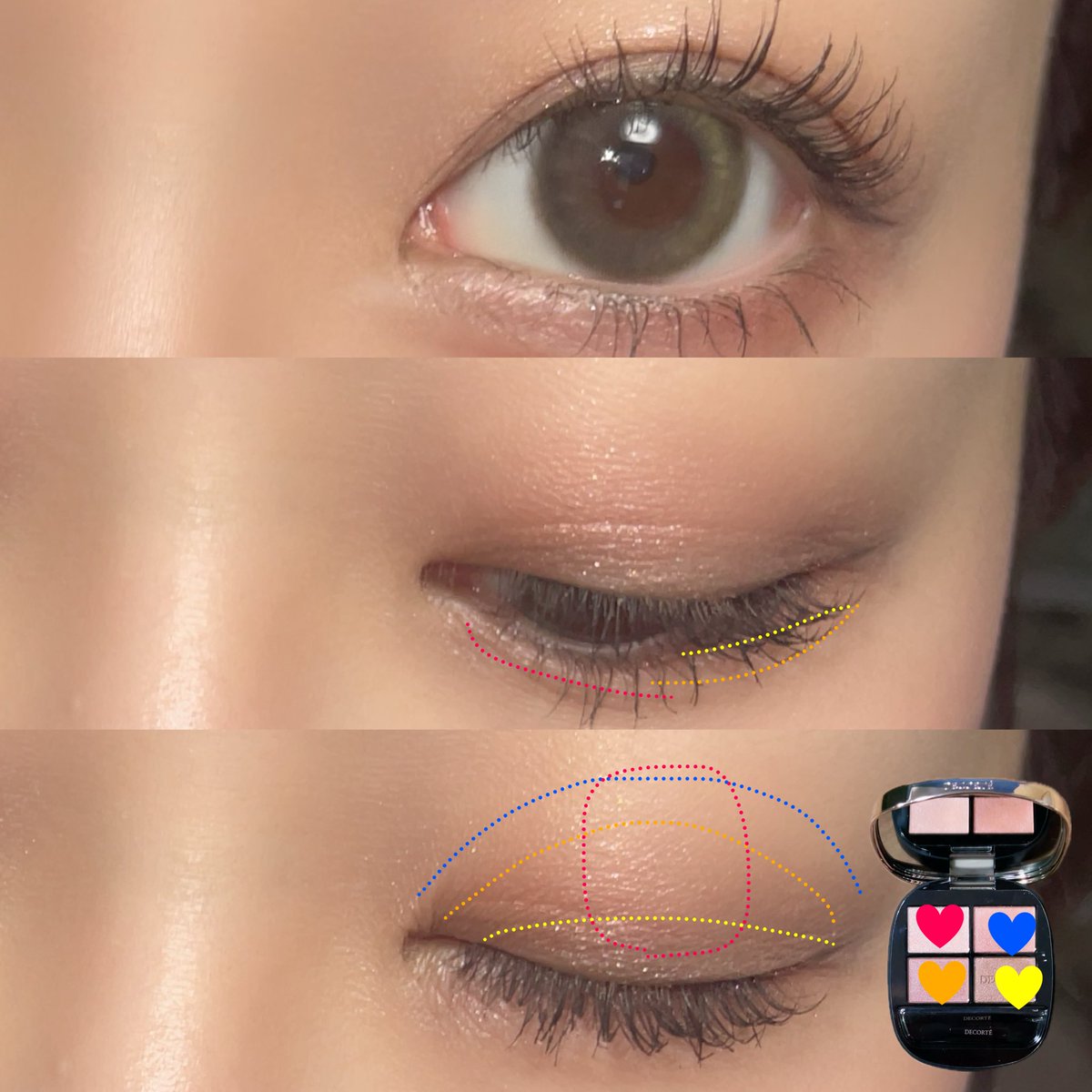 DECORTÉ スキンシャドウ デザイニング パレット10 ruddy quartz やっと