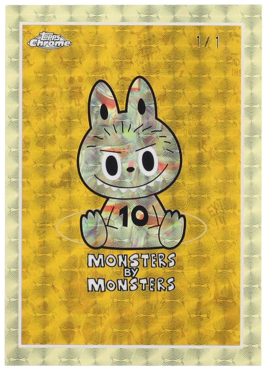 🏆 RECORD SALE 🏆 The 2025 Topps Labubu Chrome “The Monsters” 10th