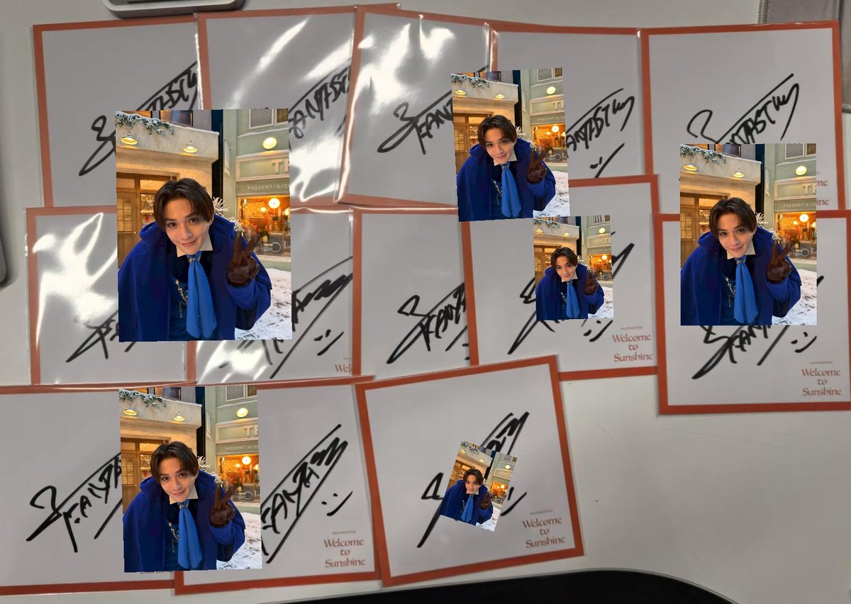 やっとゆせくんの直筆サインが届きました！ゆせくんが丁寧に名前を書い