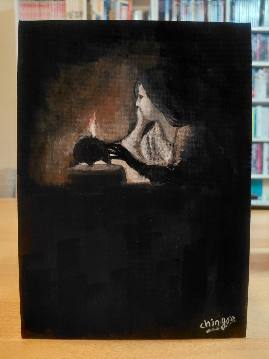 まねっこどうぶつ （Georges de La Tour） #絵 #イラスト #幽霊 #ghost