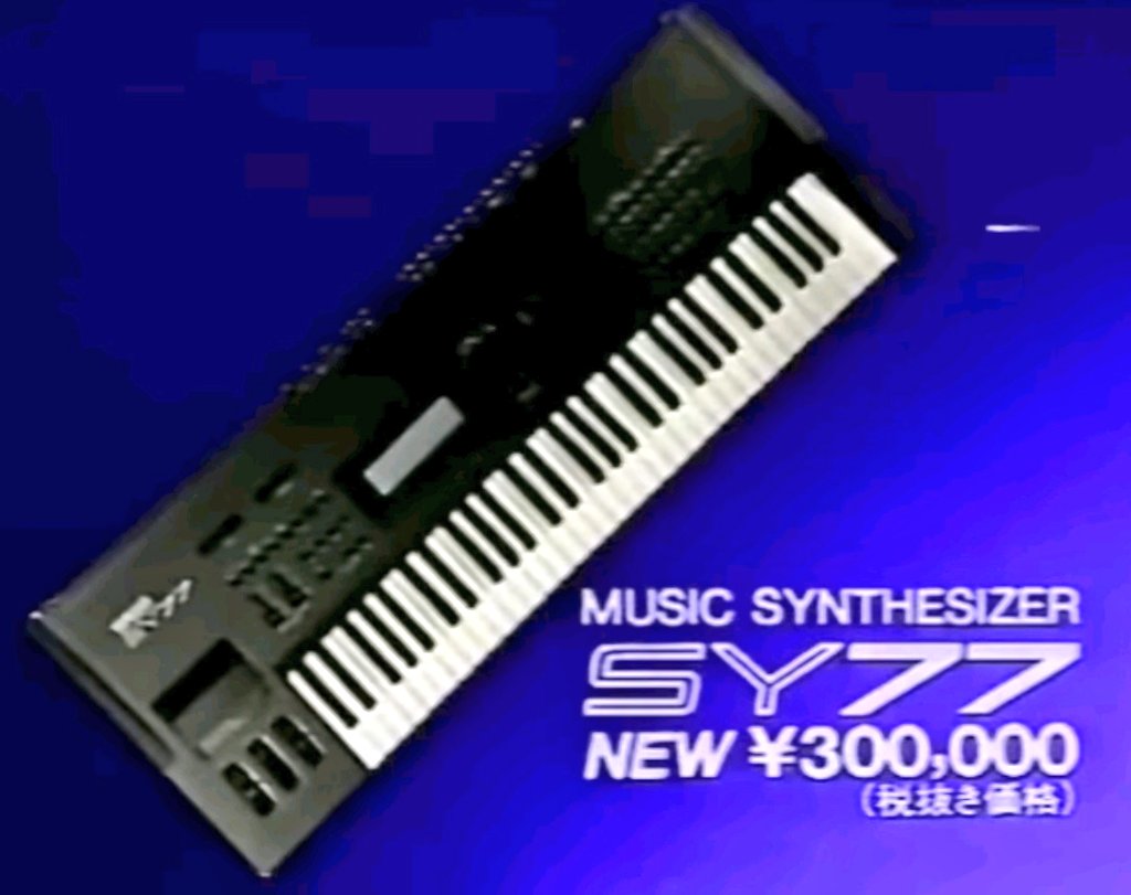 4129.SY77 1989年ヤマハ㈱より発売されたシンセサイザーです。RCM