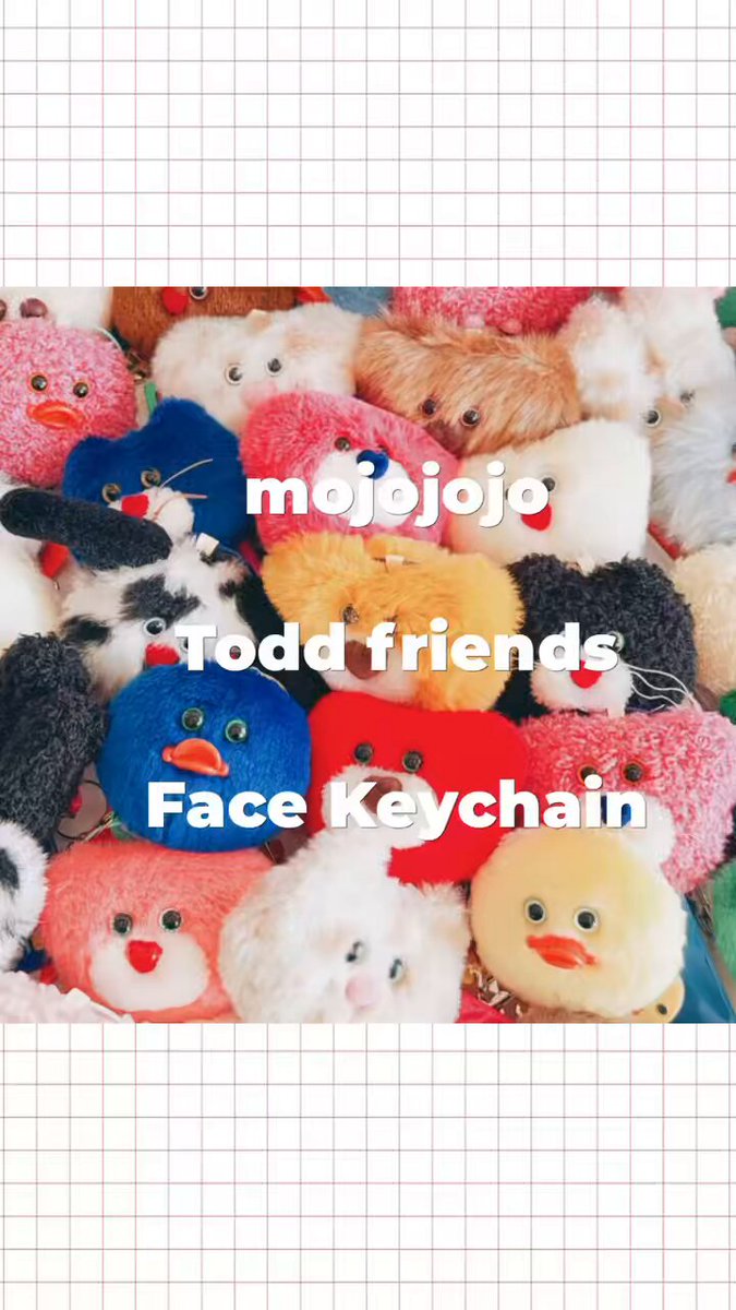 🧸2/19から伊勢丹新宿店5階で販売する Todd friends Face keychain の