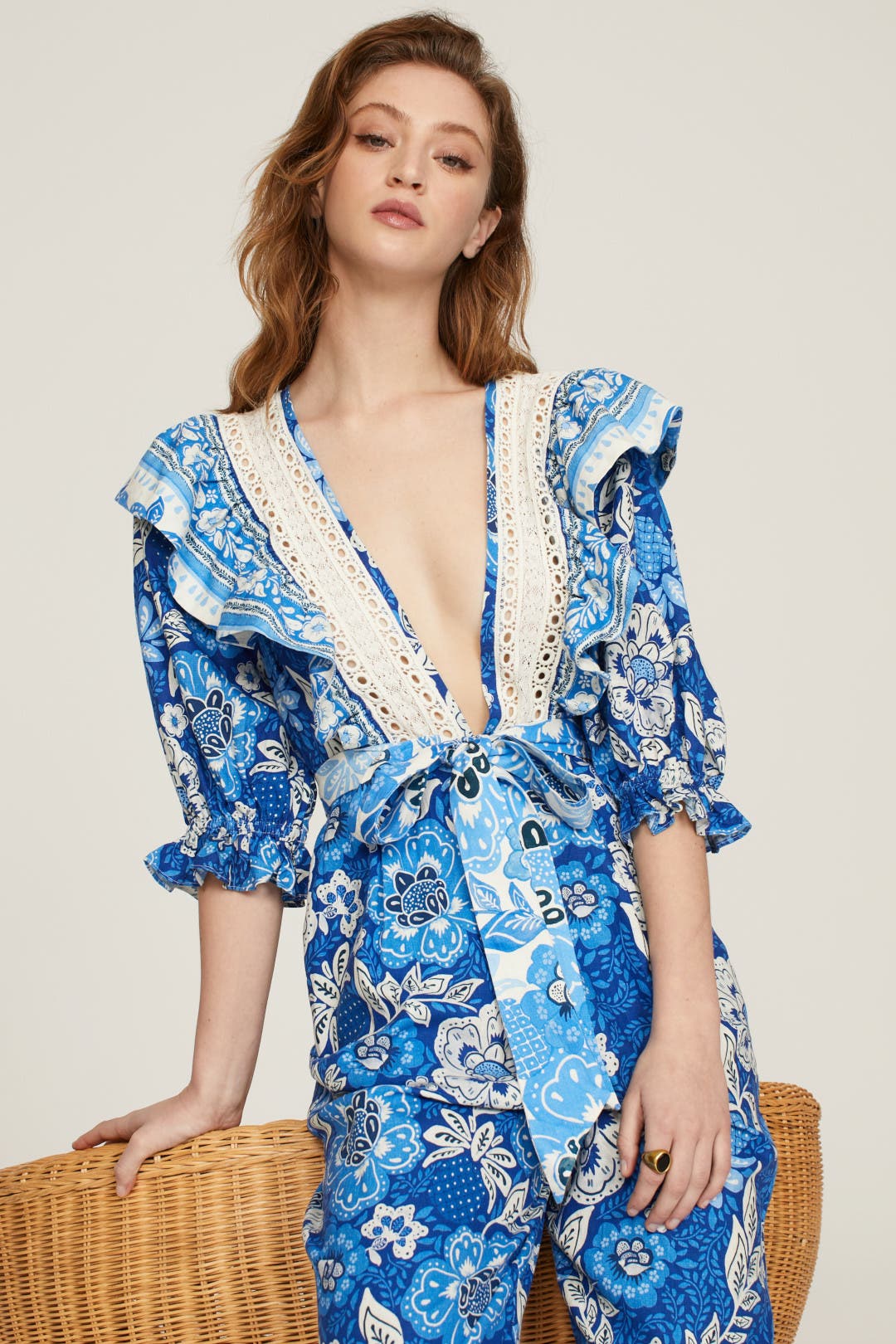 Full of Flowers Jumpsuit by FARM Rio | Rent the Runway