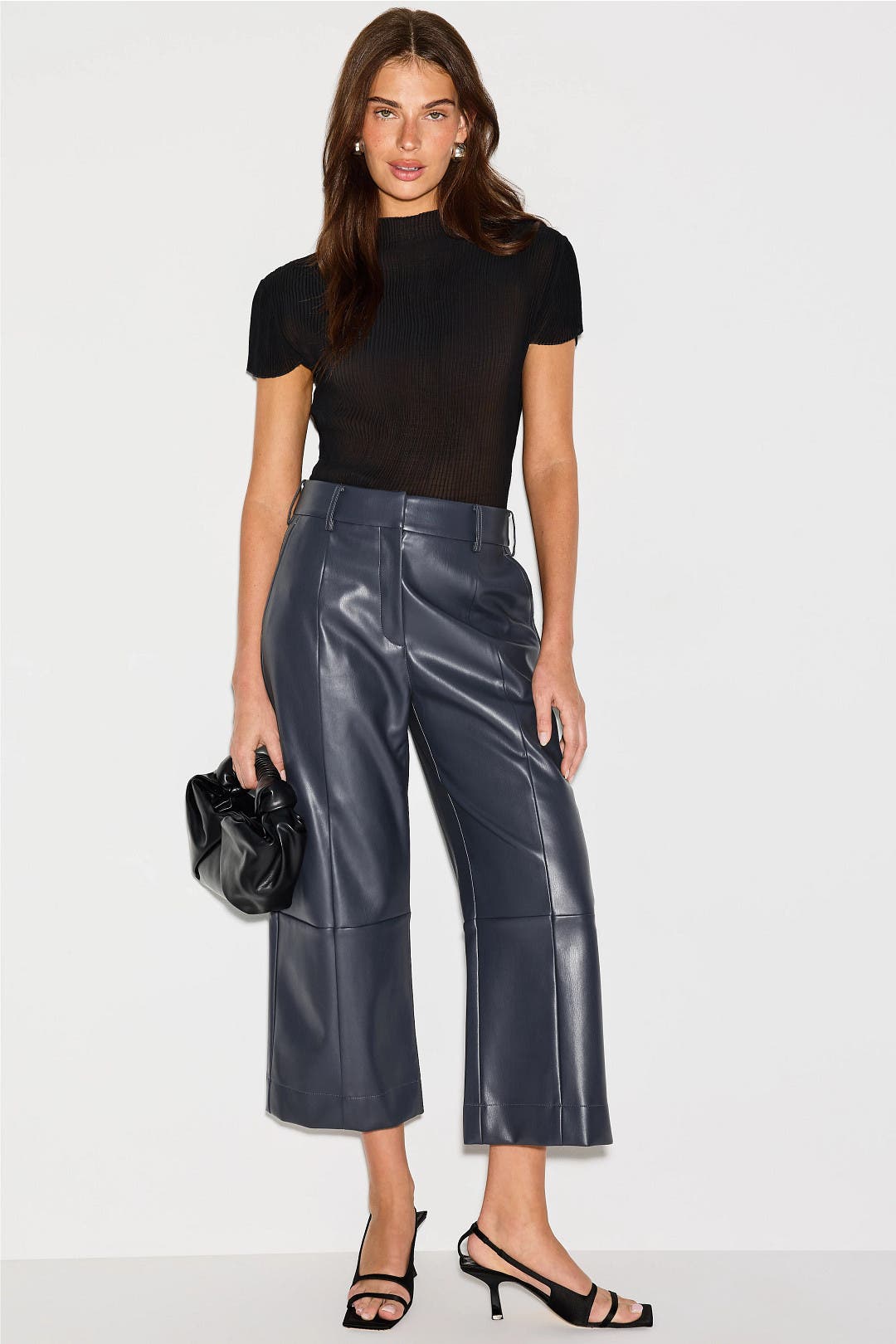 Faux Leather Cropped Pants by Jason Wu x RTR | Rent the Runway