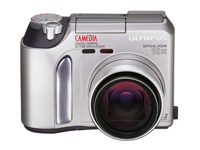 オリンパス、xD-Picture Card対応の光学10倍ズーム機「CAMEDIA C-730