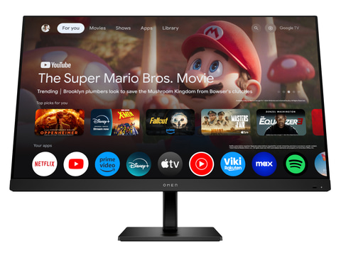 Google TV搭載の31.5型4K/144Hzスマートゲーミングモニター、HPから