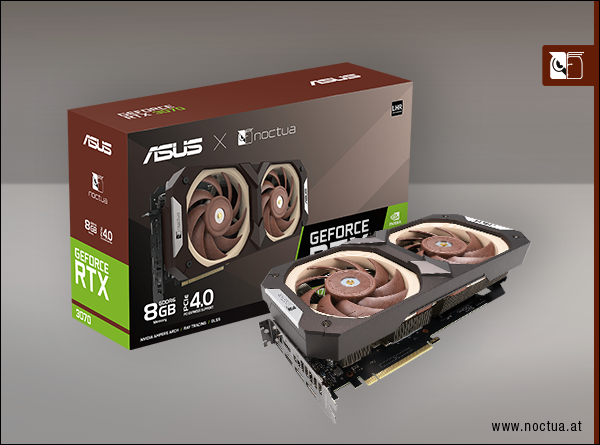 噂の「ASUS GeForce RTX 3070 Noctua Edition」正式発表。負荷時騒音