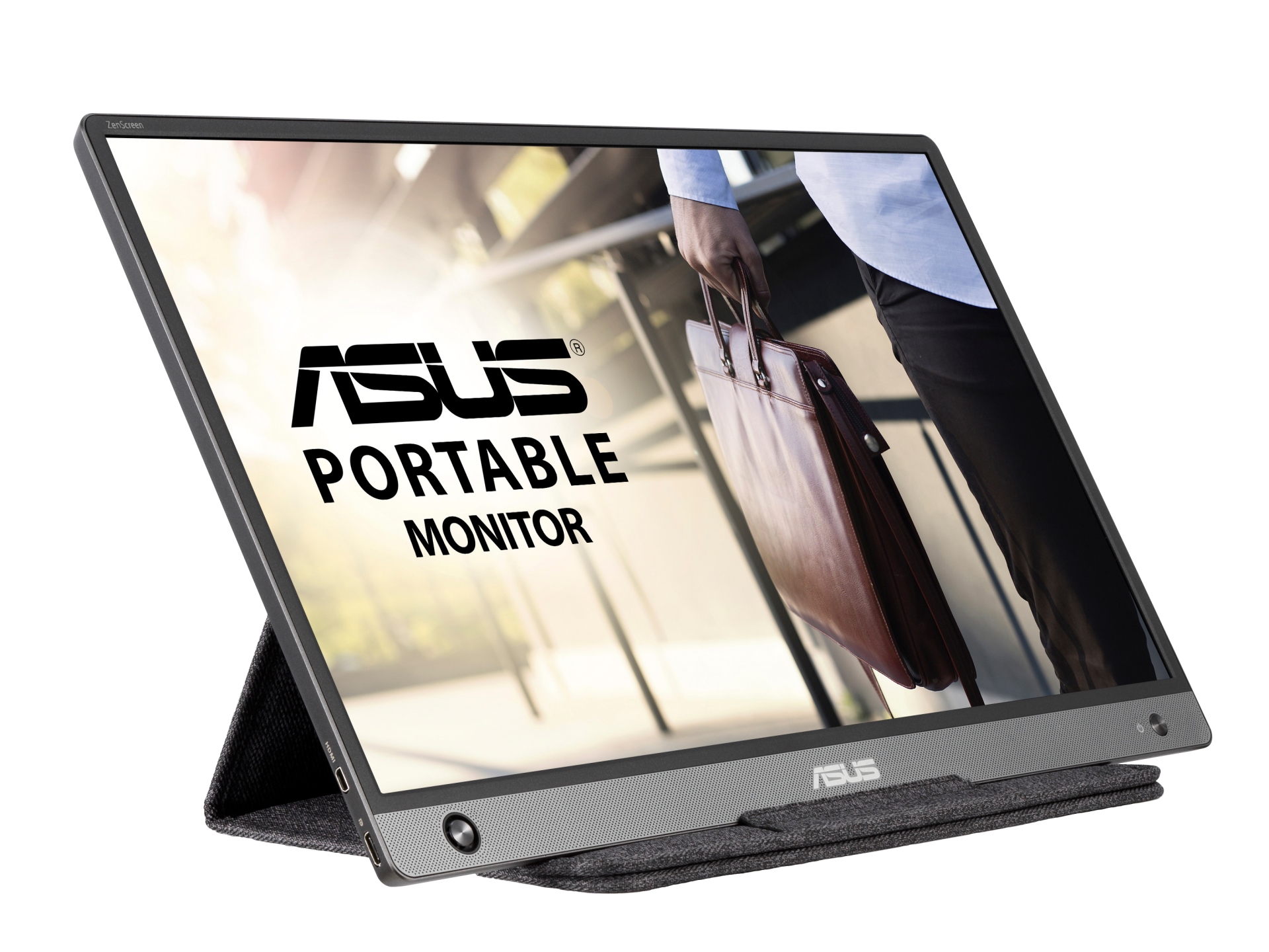 ASUS、自動回転対応の15.6型モバイルディスプレイ。Type-C/HDMI装備