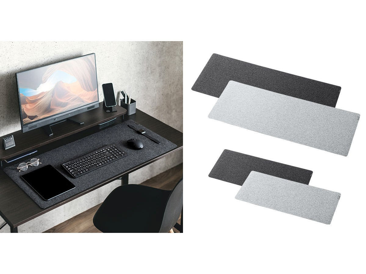 ニュース・フラッシュ】サンワサプライ、幅90cm/60cmのフェルト製