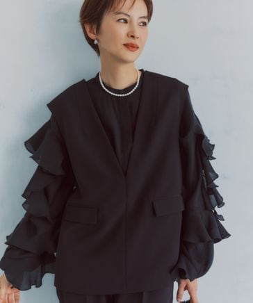 セレモニー】C＊フリルスリーブブラウス | [公式]アパートバイ （A