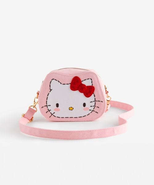 Cath Kidston × Hello Kitty フェイスキャンバスキッズポシェット