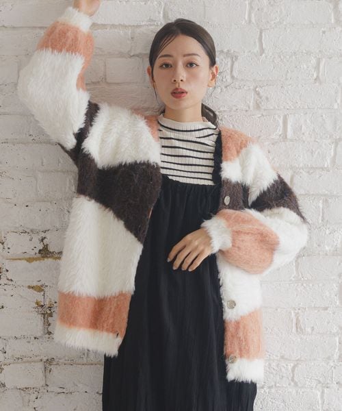 モチャ&チャコ 45R Badou-R ウールカーディガン ショールカーディガン