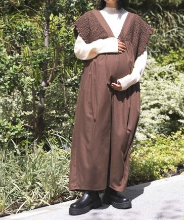 産前・産後対応】マタニティ／シャーリングワンピースAW | [公式