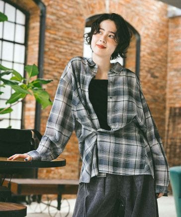 ダブルフロントチェックシャツ | [公式]ニコアンド（niko and ）通販