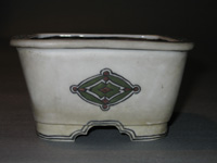 佐野大助盆栽鉢・五彩長方鉢 : 盆栽鉢窯元・盆栽鉢作家・植木鉢・作家