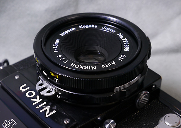 今日の一本！（GN Auto Nikkor 45mm f2.8 ④） : 寫眞機萬年堂