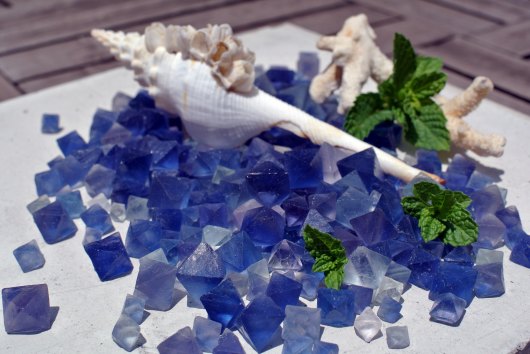 蛍石酔い、ニューメキシコ州ビンガム産八面体蛍石バージョン : 時計草