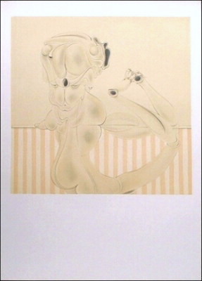 ハンス・ベルメールのポスター「Striped stocking」（ca.1970