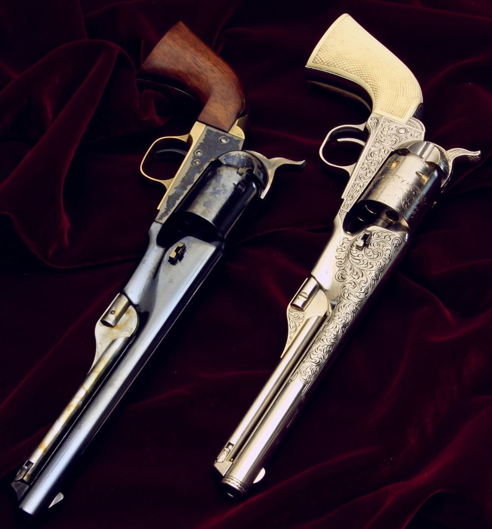 美・サイレント・・・ Colt M1861 Navy revolver Blueing work by