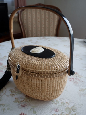 ナンタケットバスケット 9インチオーバルパース完成♪ : あとりえべ