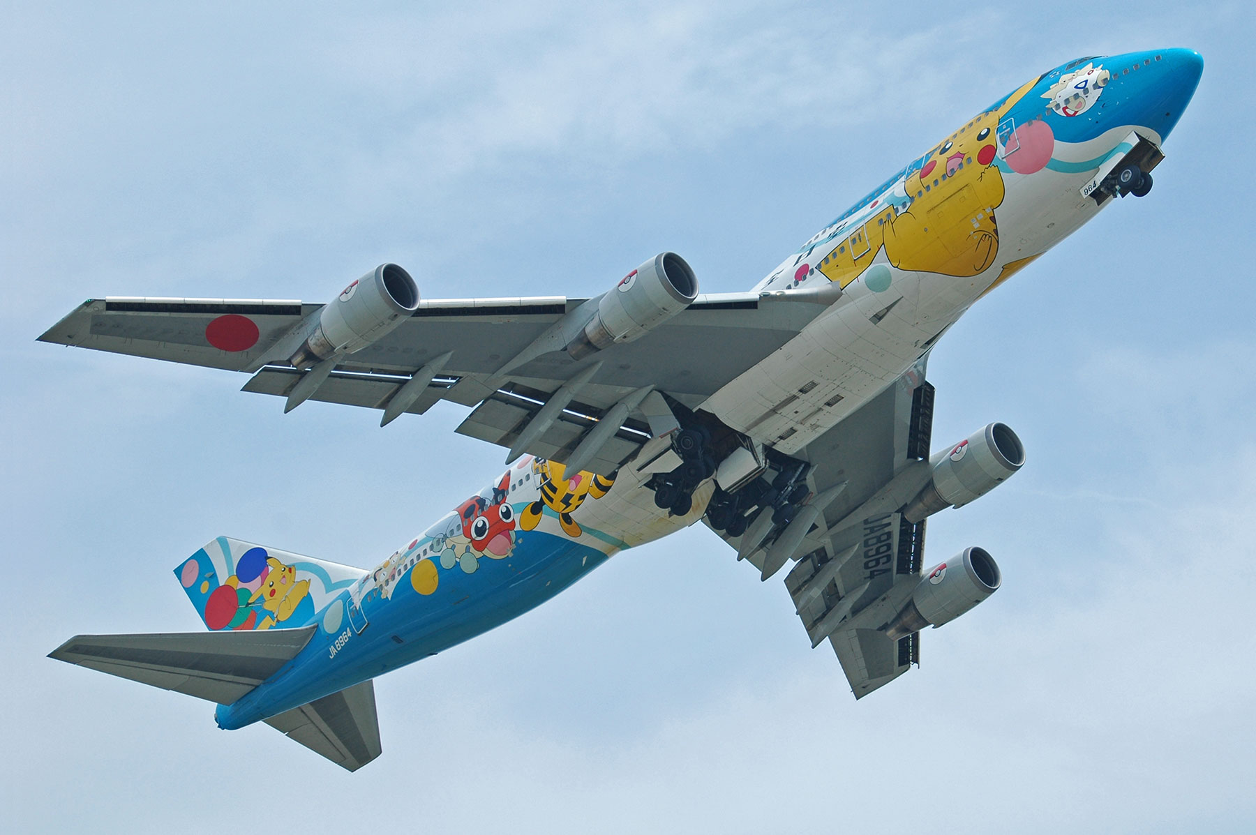 BOEING 747-400D / JA8964 - ANAポケモンジェット1999 - : SKY LOUNGE