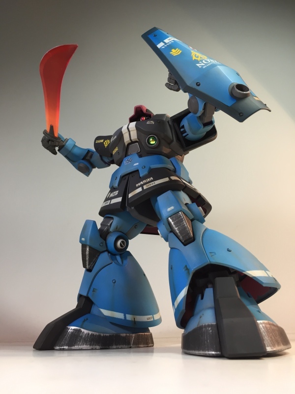 MG 1/100 MS-09 ドム ランバ・ラル専用機 戦場風 改修塗装完成品】 : K