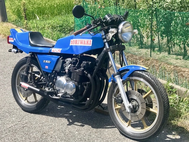 Z400FXモリワキ手曲げマフラーのお世話をしてたら・・ついつい FX