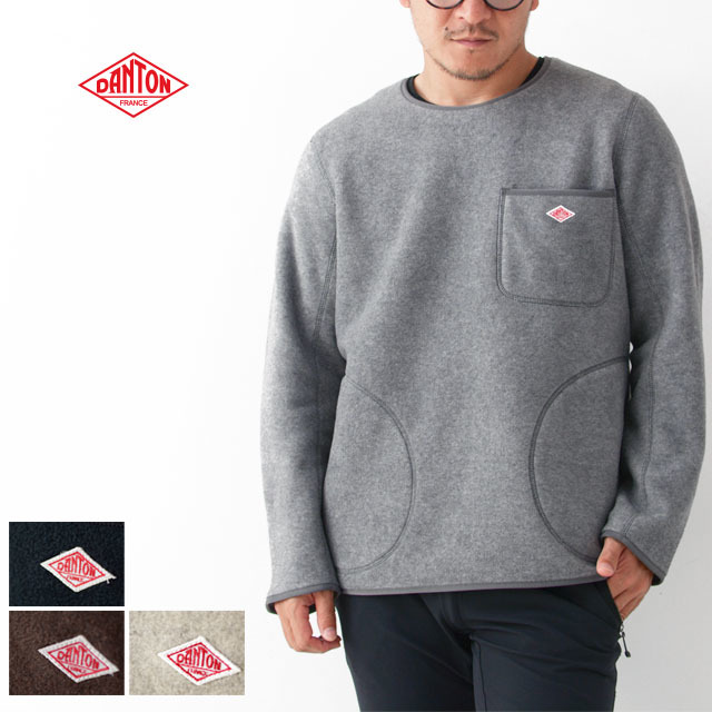 DANTON [ダントン] M's FLEECE CREW NECK PULLOVER [JD-8998] フリース