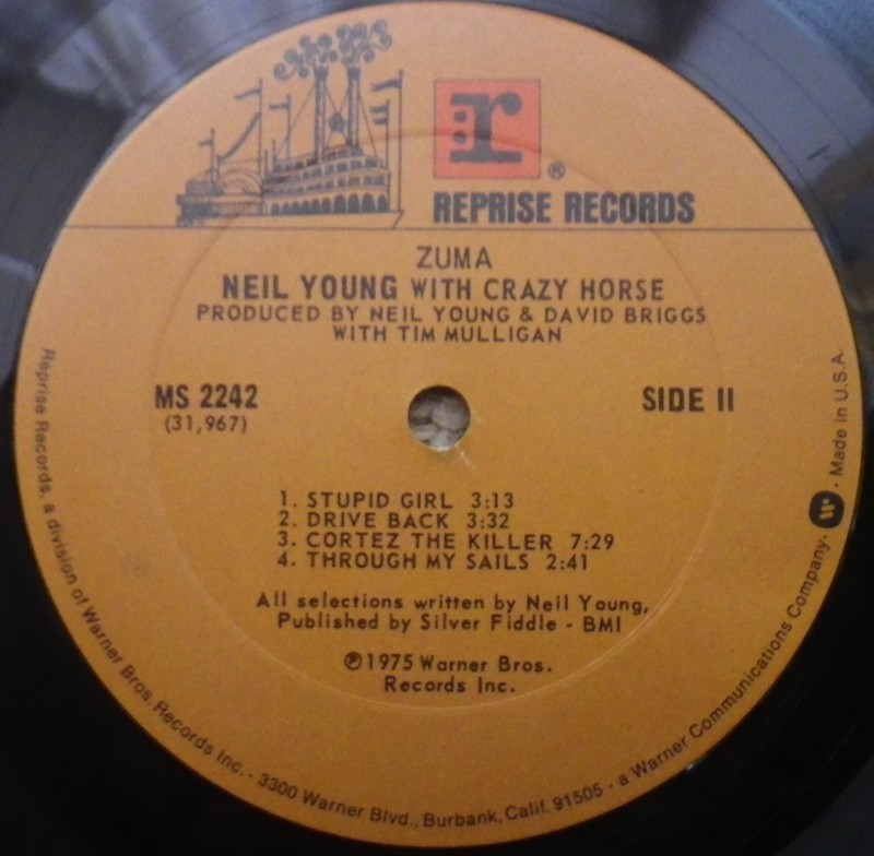 Neil Young その7 Zuma : アナログレコード巡礼の旅
