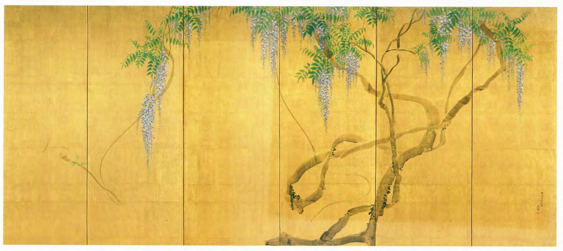 山元春挙 絹本彩色画 【 鳳凰之図 】 春挙自題箱 肉筆画 模写 139 山