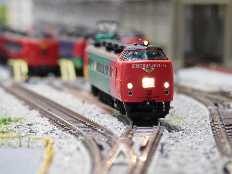 在籍車両】 JR九州 ― 485系 きりしま・ひゅうが色 3両セット