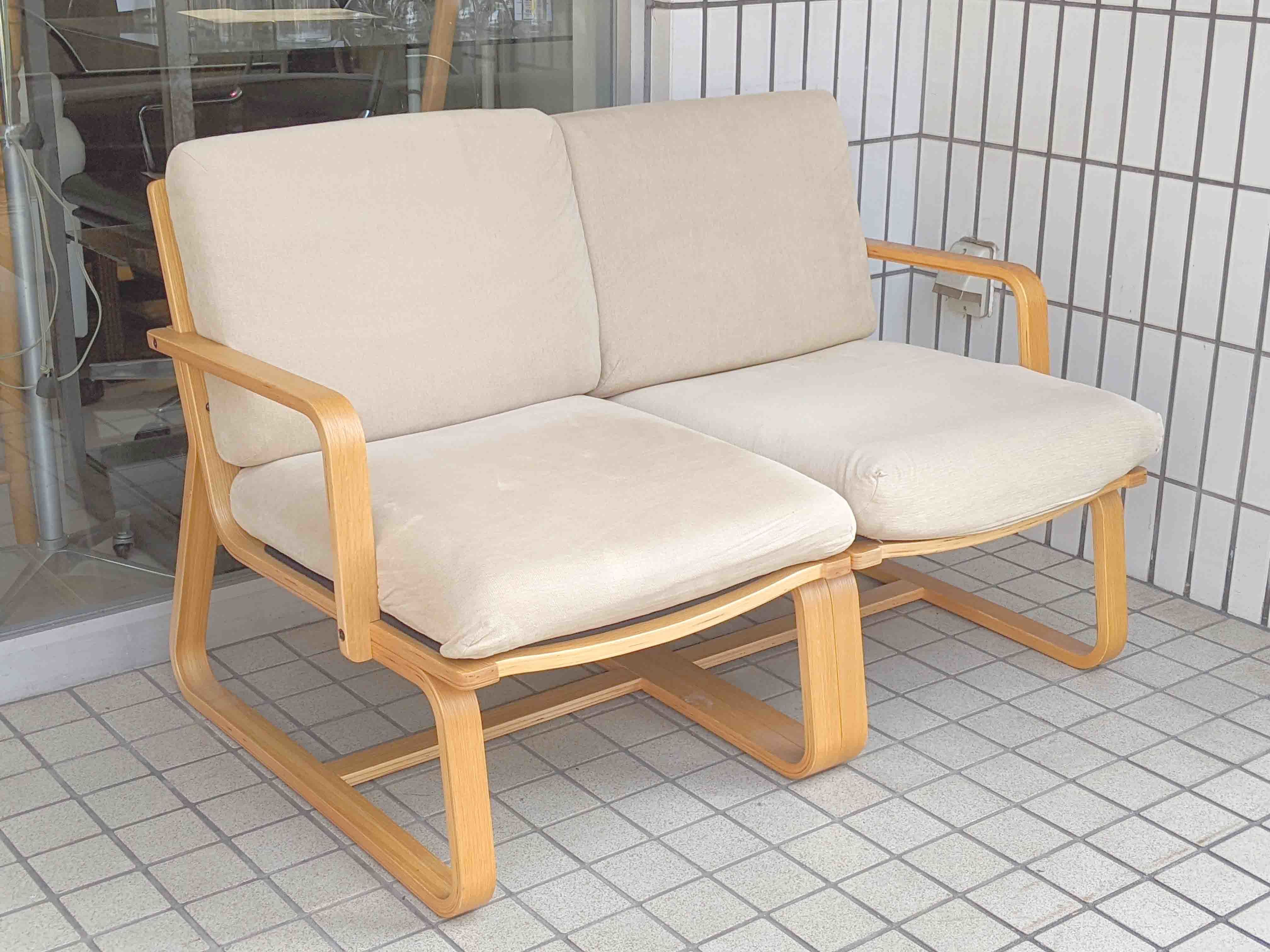 MUJI 無印良品 リビングでもダイニングでも 二人掛けソファ 無印良品