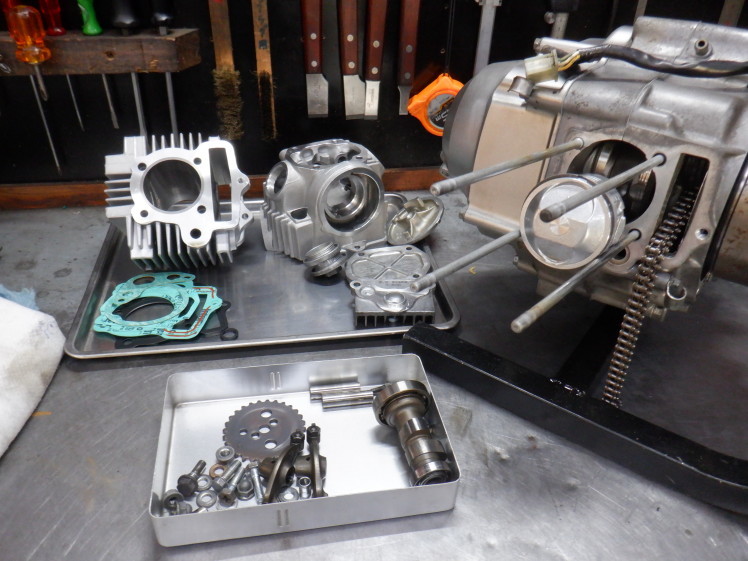 スーパーカブ90 エンジンフルOH 腰上～完成編 : モーターヘッド