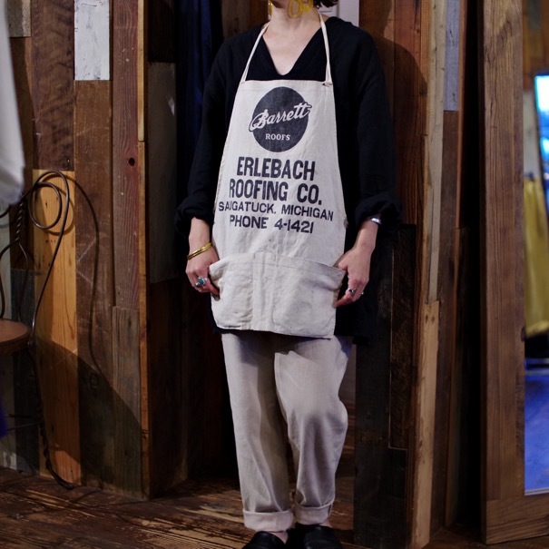 Vintage Work Apron / ヴィンテージ ワーク エプロン / アメリカ 雑貨