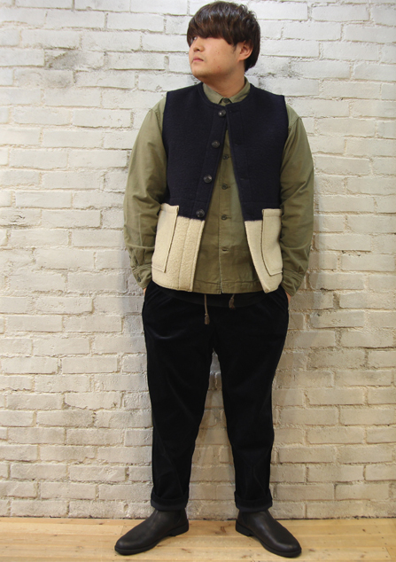 ナイジェルケーボン ブランケットジャーキンベスト/エイチユニット