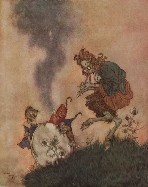 エドマンド・デュラック画のアンデルセン童話集から「雪の女王」 : Books