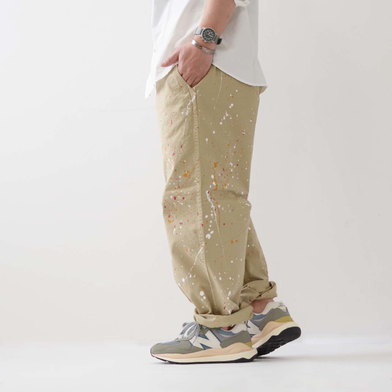 MASTER&Co. [マスターアンドコー] CHINO PANT WITH PAINT [MC076P